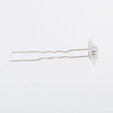 Maxbell 3Pieces Wave U Shaped Hair Pins Hair Clip Bridal Hair Styling Tool White