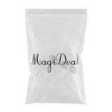 Maxbell 3Pieces Wave U Shaped Hair Pins Hair Clip Bridal Hair Styling Tool White