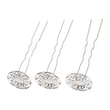Maxbell 3Pieces Wave U Shaped Hair Pins Hair Clip Bridal Hair Styling Tool White