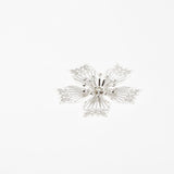 Max 50Pcs Alloy Hollow Flowers Bead Caps for Antique Hair Accessories Silver
