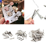 Maxbell 10/30/100Piece Alligator Teeth Hair Clip Flat Single Prong Hair Clip 10Pcs