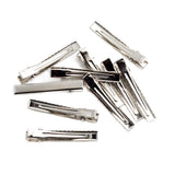 Maxbell 10/30/100Piece Alligator Teeth Hair Clip Flat Single Prong Hair Clip 10Pcs