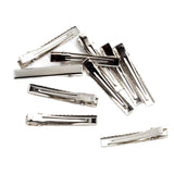 Maxbell 10/30/100Piece Alligator Teeth Hair Clip Flat Single Prong Hair Clip 10Pcs