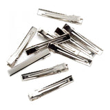 Maxbell 10/30/100Piece Alligator Teeth Hair Clip Flat Single Prong Hair Clip 10Pcs