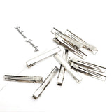 Maxbell 10/30/100Piece Alligator Teeth Hair Clip Flat Single Prong Hair Clip 10Pcs
