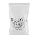 Maxbell 10/30/100Piece Alligator Teeth Hair Clip Flat Single Prong Hair Clip 30Pcs