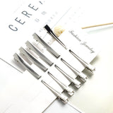 Maxbell 10/30/100Piece Alligator Teeth Hair Clip Flat Single Prong Hair Clip 100Pcs