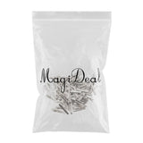Maxbell 10/30/100Piece Alligator Teeth Hair Clip Flat Single Prong Hair Clip 100Pcs