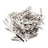 Maxbell 10/30/100Piece Alligator Teeth Hair Clip Flat Single Prong Hair Clip 100Pcs