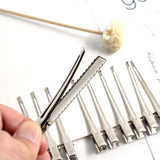 Maxbell 30Piece Alligator Teeth Hair Clip Flat Single Prong Hair Clip DIY Headdress