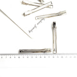 Maxbell 30Piece Alligator Teeth Hair Clip Flat Single Prong Hair Clip DIY Headdress
