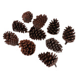 Maxbell 10pcs Pine Cones Baubles Hanging Christmas Tree Holiday Decoration A 6-8CM