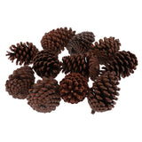 Maxbell 10pcs Pine Cones Baubles Hanging Christmas Tree Holiday Decoration B 8-10CM