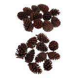 Maxbell 10pcs Pine Cones Baubles Hanging Christmas Tree Holiday Decoration B 8-10CM