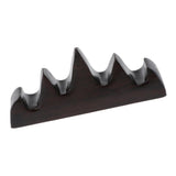 Maxbell Wooden Calligraphy Brush Pen Rack Holder Stand Five Finger Mountain 110x20mm