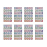 Maxbell 8x Colored Index Labels Flags Stickers Writable Repositionable Margin Tabs E