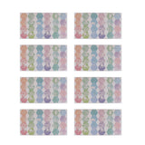 Maxbell 8x Colored Index Labels Flags Stickers Writable Repositionable Margin Tabs E