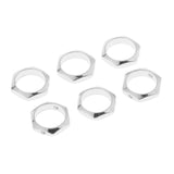 Maxbell 6pcs Hexagon Bead Frame Lady Sexangle Charms Earrings DIY Beading Crafts