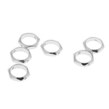 Maxbell 6pcs Hexagon Bead Frame Lady Sexangle Charms Earrings DIY Beading Crafts
