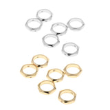 Maxbell 6pcs Hexagon Bead Frame Lady Sexangle Charms Earrings DIY Beading Crafts