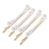 Maxbell 4pcs Pearl Barrette Cute Hair Clip Hairstyle Hair Pins Bridal Girl Gifts