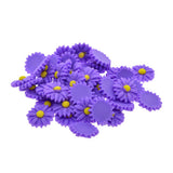 Max 50Pack Resin Daisy Flatback Cabochon Beads Embellishments DIY Crafts Purple