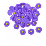 Max 50Pack Resin Daisy Flatback Cabochon Beads Embellishments DIY Crafts Purple