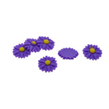 Max 50Pack Resin Daisy Flatback Cabochon Beads Embellishments DIY Crafts Purple