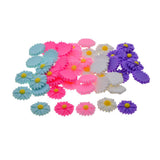 Max 50Pack Resin Daisy Flatback Cabochon Beads Embellishments DIY Crafts Mixed