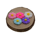 Max 50Pack Resin Daisy Flatback Cabochon Beads Embellishments DIY Crafts Mixed