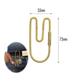 Maxbell 6x Solid U-Shaped Car Key Ring Keyring Fob Hooks Buckle Organizer Tools