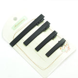 Maxbell 50Alligator Teeth Hair Clip Flat Single Prong Hair Clip DIY Headdress 40x7mm
