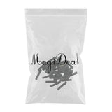 Maxbell 50Alligator Teeth Hair Clip Flat Single Prong Hair Clip DIY Headdress 40x7mm