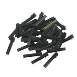 Maxbell 50Alligator Teeth Hair Clip Flat Single Prong Hair Clip DIY Headdress 40x7mm