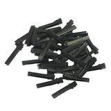 Maxbell 50Alligator Teeth Hair Clip Flat Single Prong Hair Clip DIY Headdress 40x7mm