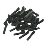 Maxbell 50Alligator Teeth Hair Clip Flat Single Prong Hair Clip DIY Headdress 40x7mm