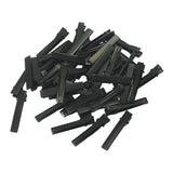 Maxbell 50Alligator Teeth Hair Clip Flat Single Prong Hair Clip DIY Headdress 40x7mm