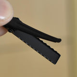 Maxbell 50Alligator Teeth Hair Clip Flat Single Prong Hair Clip DIY Headdress 40x7mm
