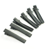 Maxbell 50Alligator Teeth Hair Clip Flat Single Prong Hair Clip DIY Headdress 40x7mm
