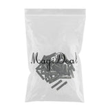 Maxbell 50Alligator Teeth Hair Clip Flat Single Prong Hair Clip DIY Headdress 46x7mm