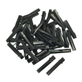 Maxbell 50Alligator Teeth Hair Clip Flat Single Prong Hair Clip DIY Headdress 46x7mm