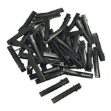 Maxbell 50Alligator Teeth Hair Clip Flat Single Prong Hair Clip DIY Headdress 46x7mm