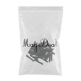 Maxbell 50Alligator Teeth Hair Clip Flat Single Prong Hair Clip DIY Headdress 56x8mm