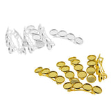 Max 6Pcs Hair Clips Barrette Spring Hairpin Blank Cabochon Settings Accessories