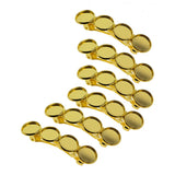Max 6Pcs Hair Clips Barrette Spring Hairpin Blank Cabochon Settings Accessories