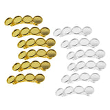Max 6Pcs Hair Clips Barrette Spring Hairpin Blank Cabochon Settings Accessories