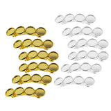 Max 6Pcs Hair Clips Barrette Spring Hairpin Blank Cabochon Settings Accessories