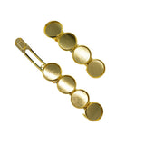Max 6Pcs Hair Clips Barrette Spring Hairpin Blank Cabochon Settings Accessories