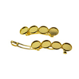 Max 6Pcs Hair Clips Barrette Spring Hairpin Blank Cabochon Settings Accessories