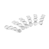 Max 6x Pins Cabochon Hair Clip four Blank Setting Base for Jewelry Making Silver